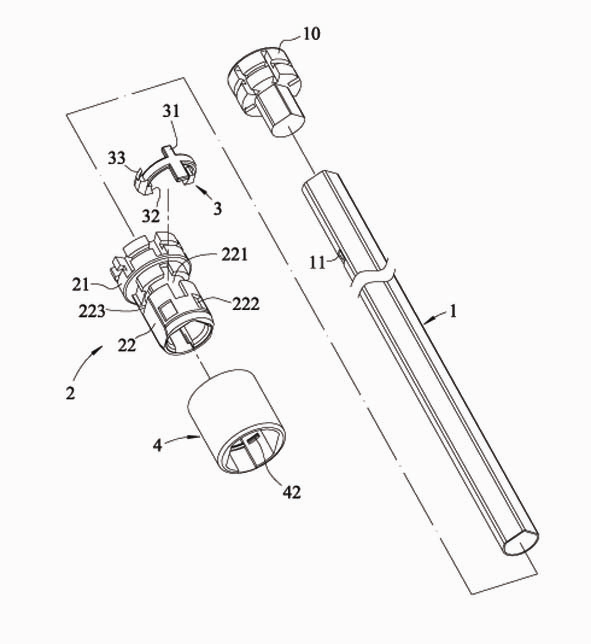 Lower-nest clipping structure of umbrella