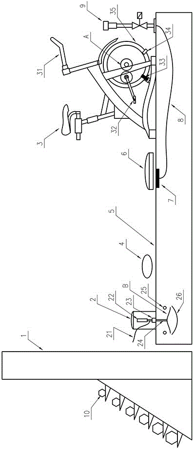 Sinusoidal roller type physical fitness device provided with dumbbells