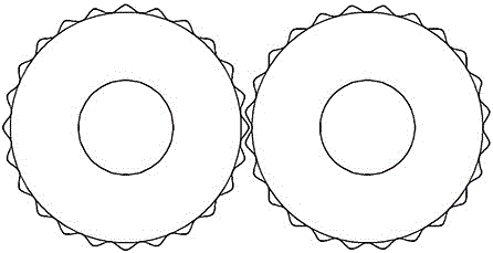 Sinusoidal roller type physical fitness device provided with dumbbells