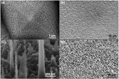 Super-hydrophobic surface reinforced Raman substrate prepared from silicon nanometer dielectric material and preparation method thereof