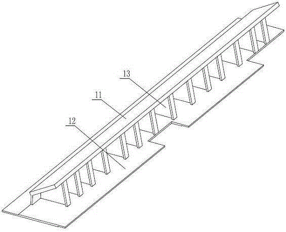 Two-layer plate frame type vibration damping base of composite structure