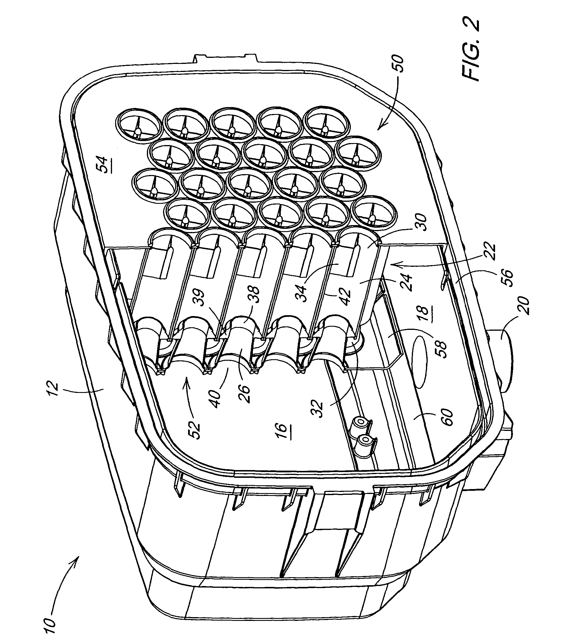 Serviceable vortex-type filter assembly and method for servicing same