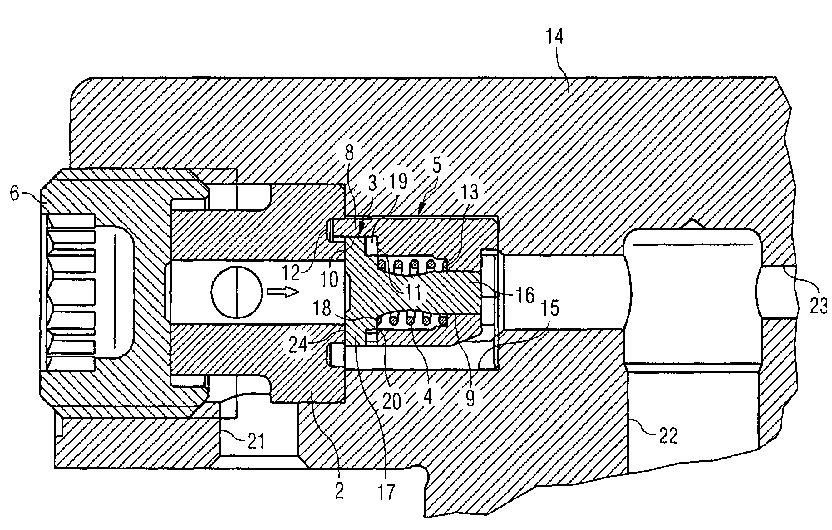 Inlet or outlet valve for a pump