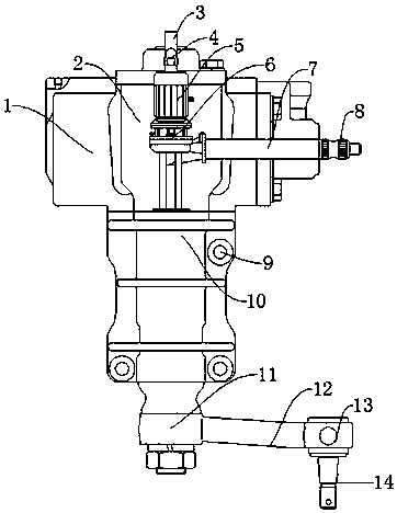 Hydraulic transmission rocking arm of intelligent robot