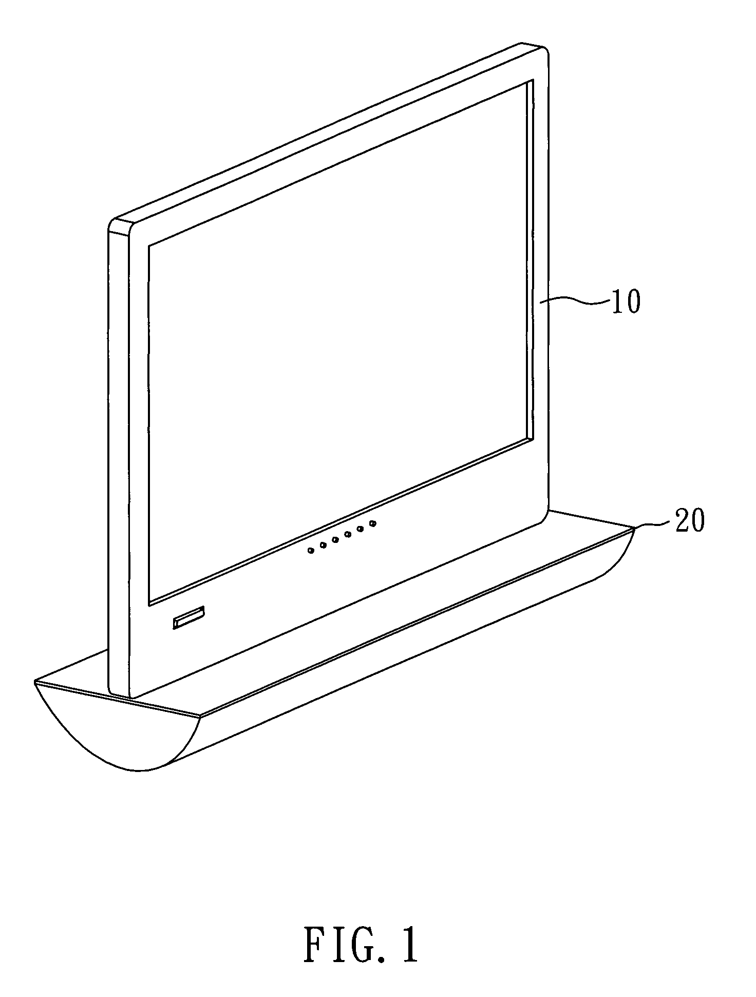 Display with a fluid balance structure