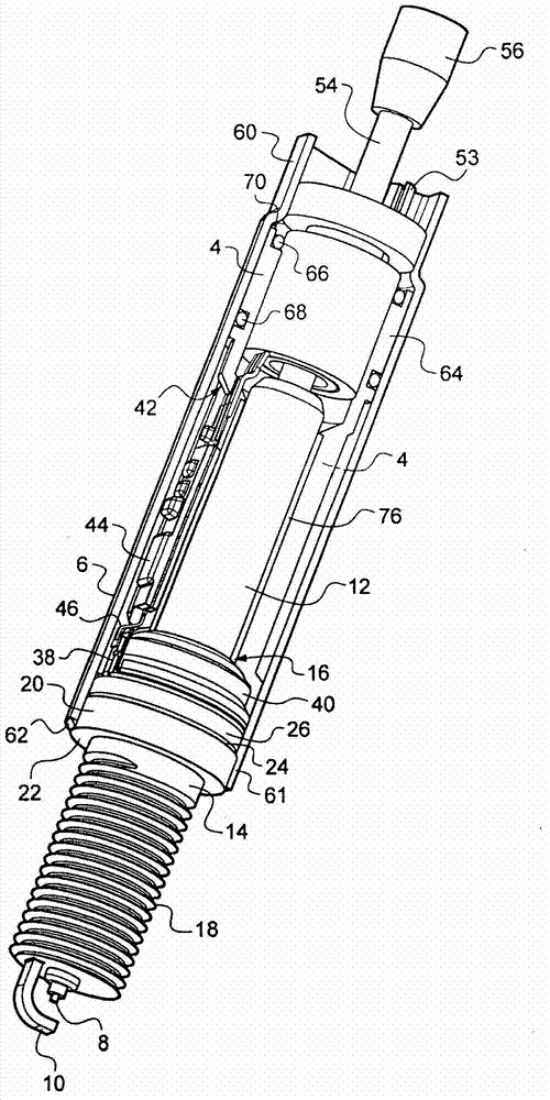 Ignition and pressure measurement device of internal combustion engine
