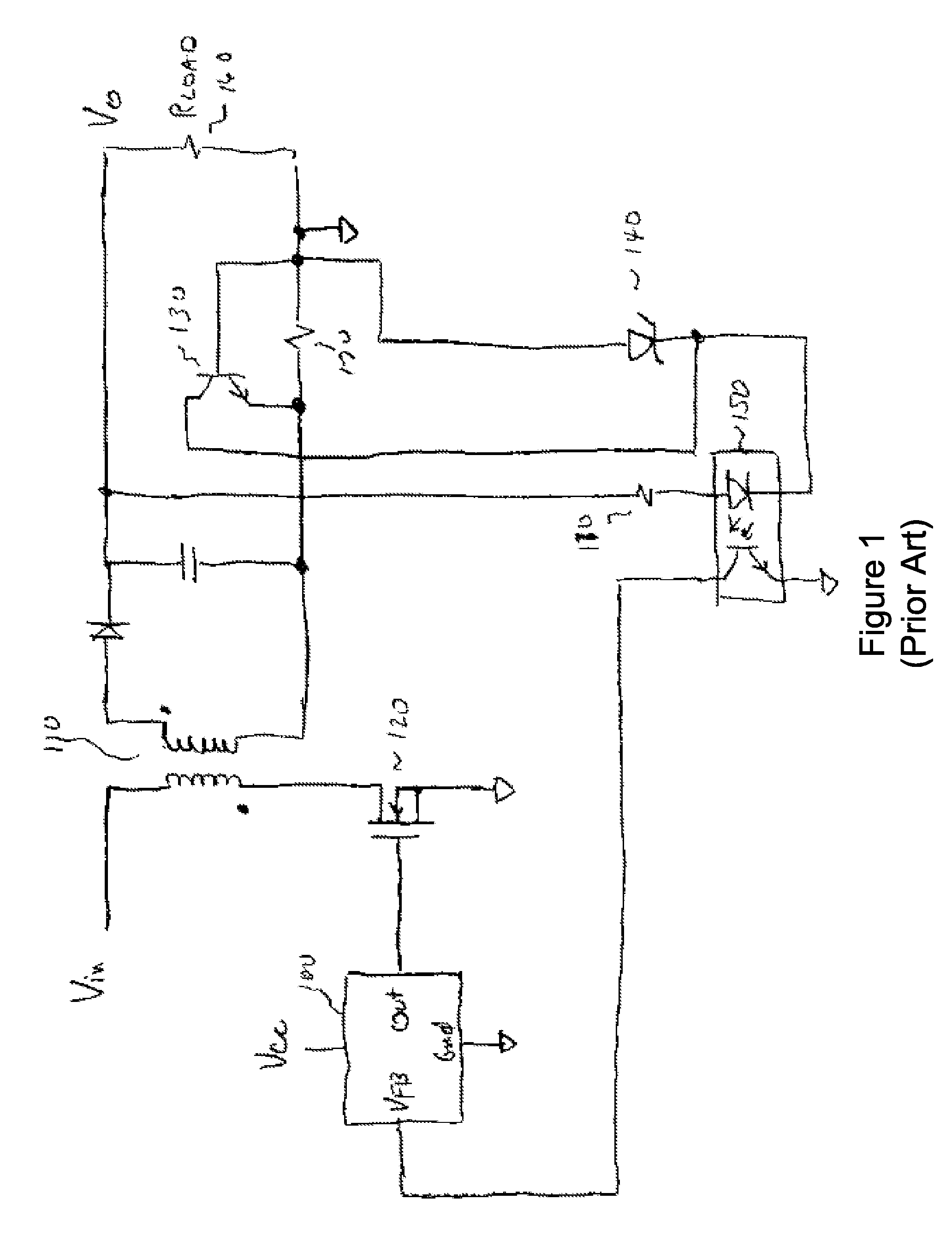 On-Time Control For Constant Current Mode In A Flyback Power Supply