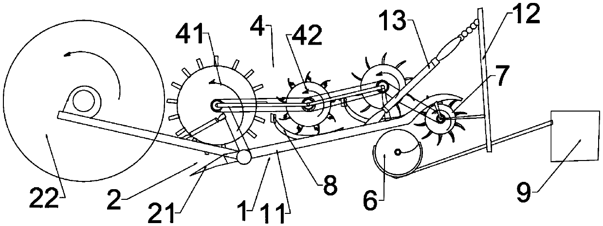 Peanut harvesting device