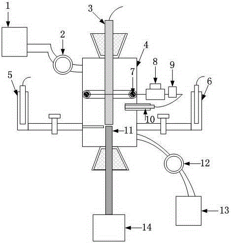 Integrated electrolytic tank system and method for in-situ electrochemical mass spectrum detection system
