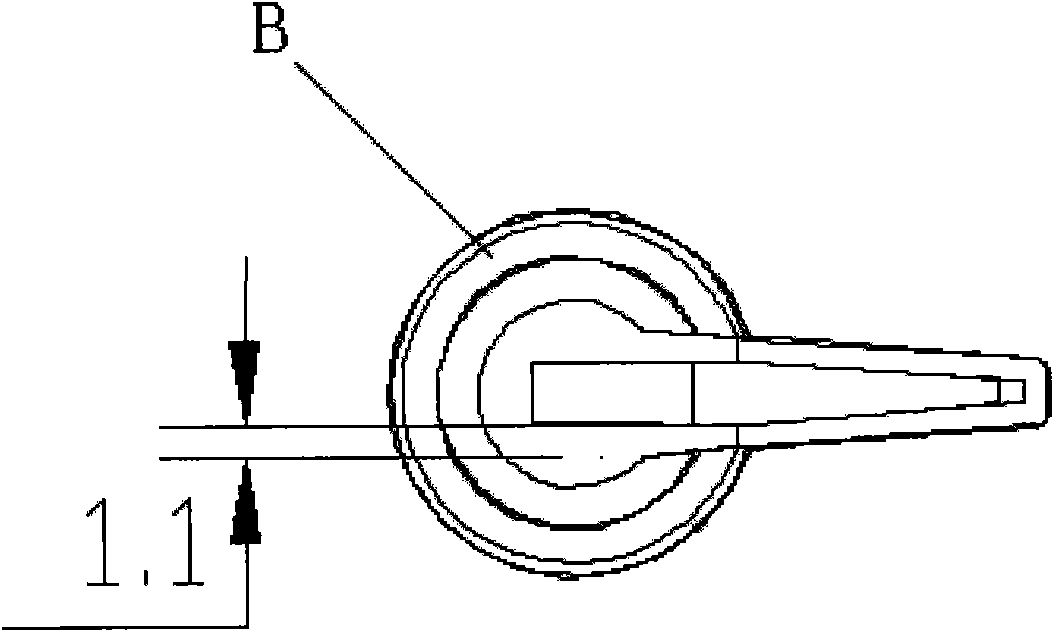 Method for assembling automobile gauge point