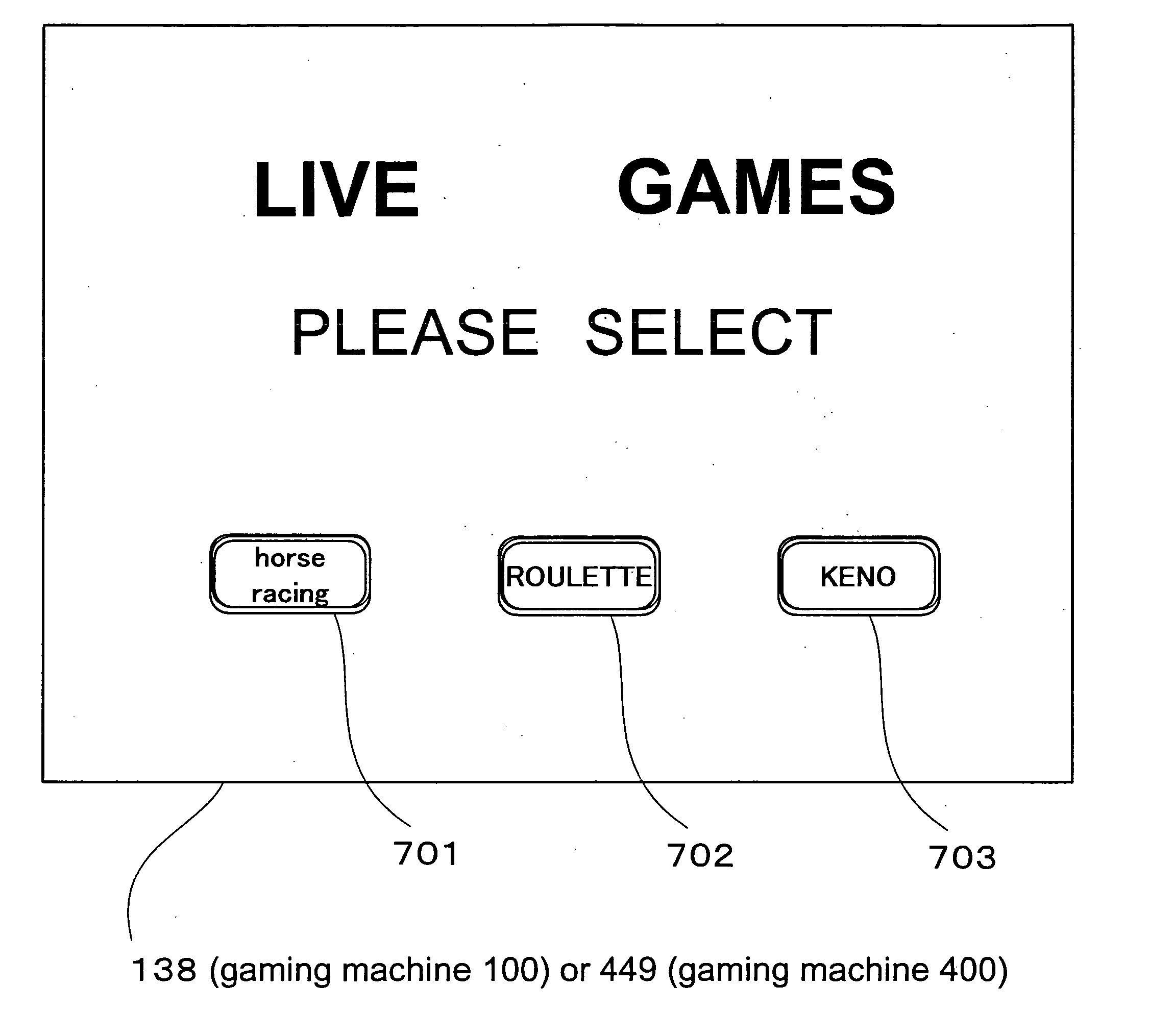 Gaming system and gaming machine therefor