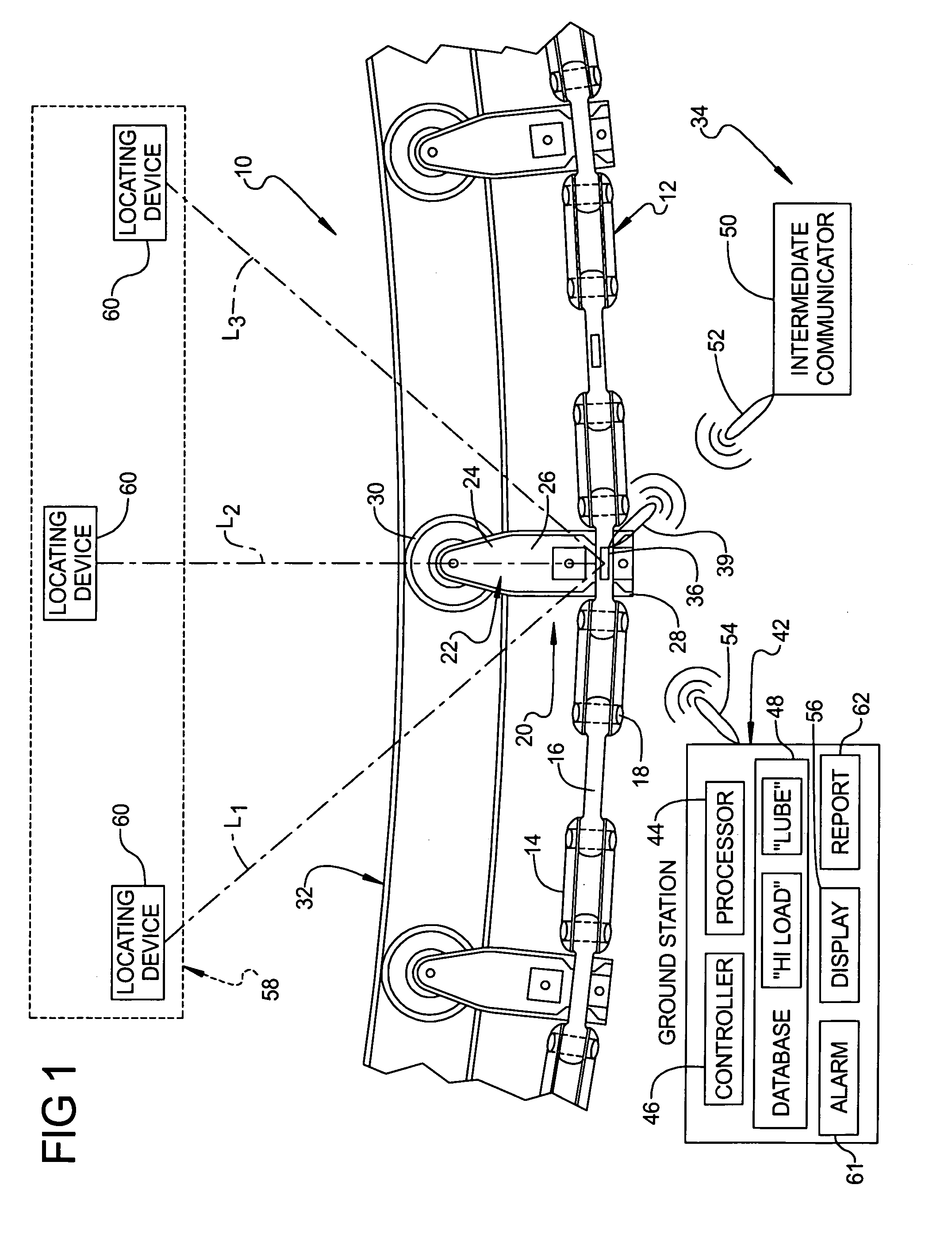 Conveyor diagnostic system having local positioning system