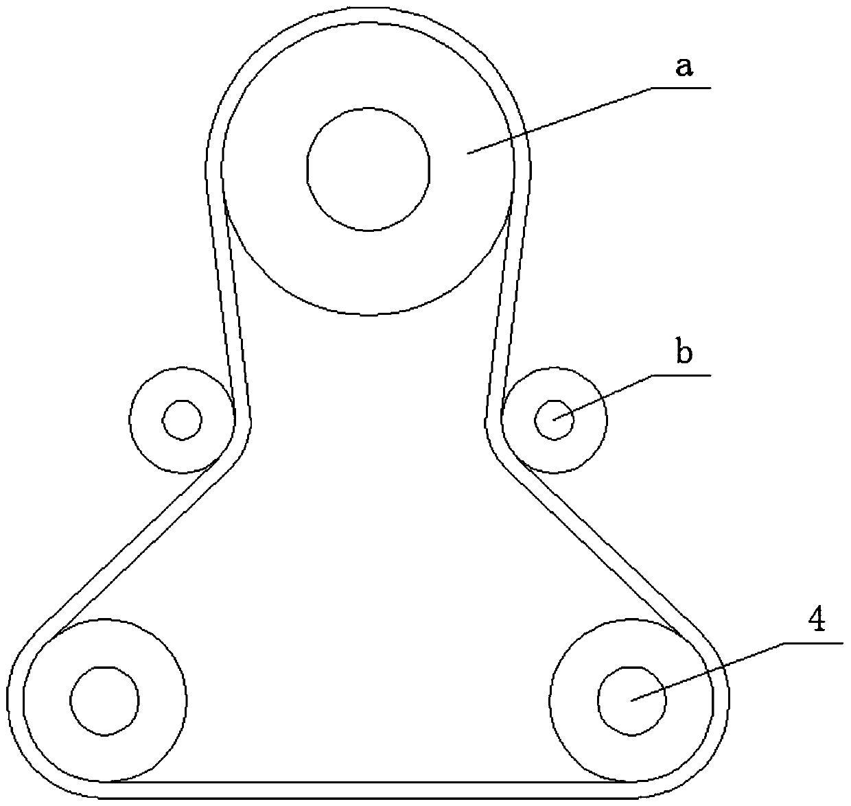 Mounting structure of wire wheels of diamond wire cutting machine