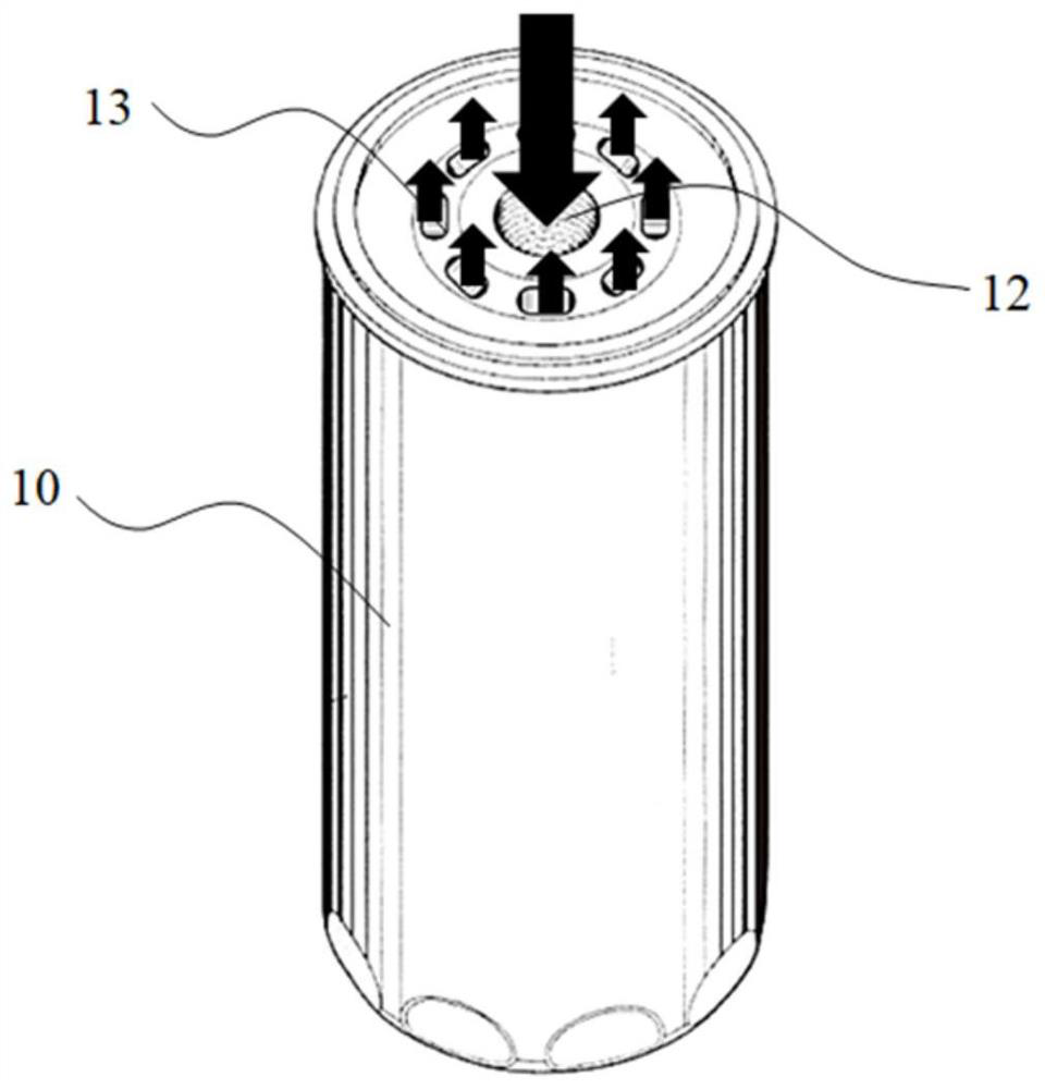 Anti-counterfeiting detection method for oil filter and oil filter