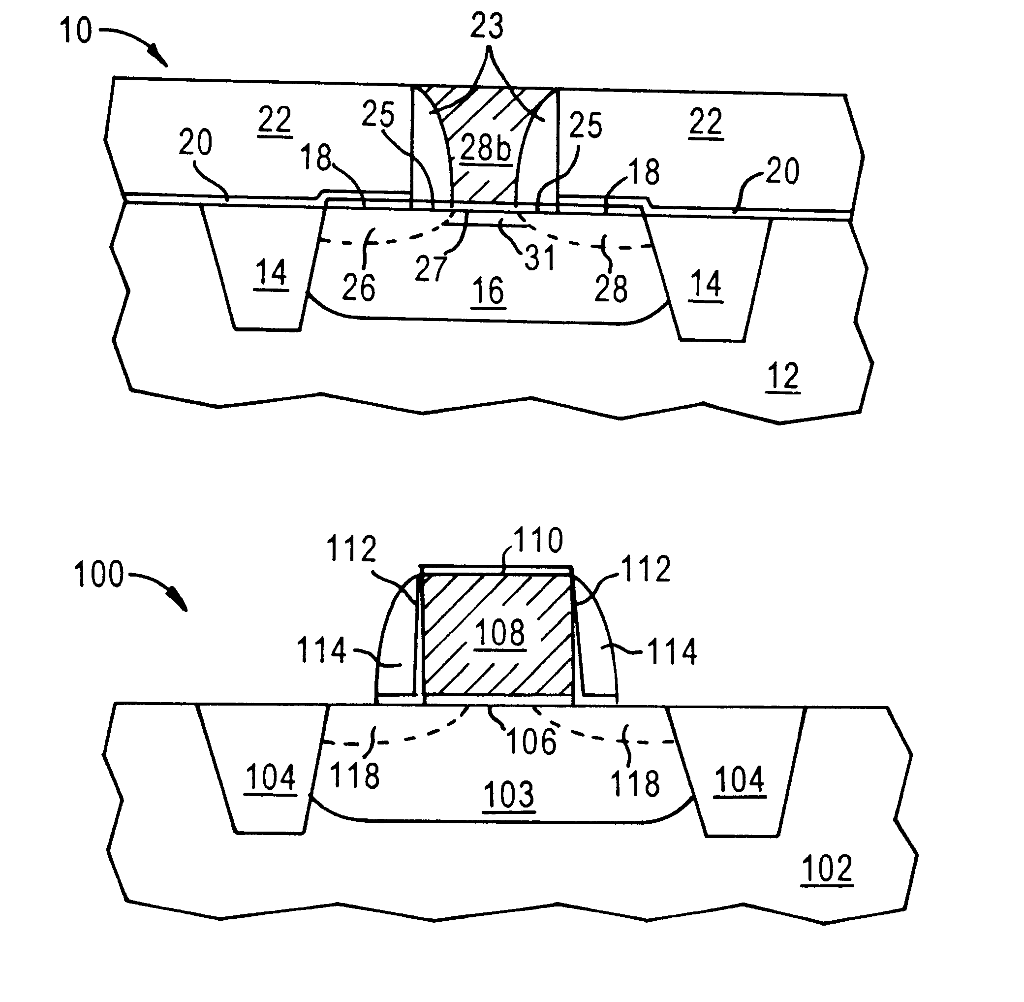 Electroless deposition of dielectric precursor materials for use in in-laid gate MOS transistors