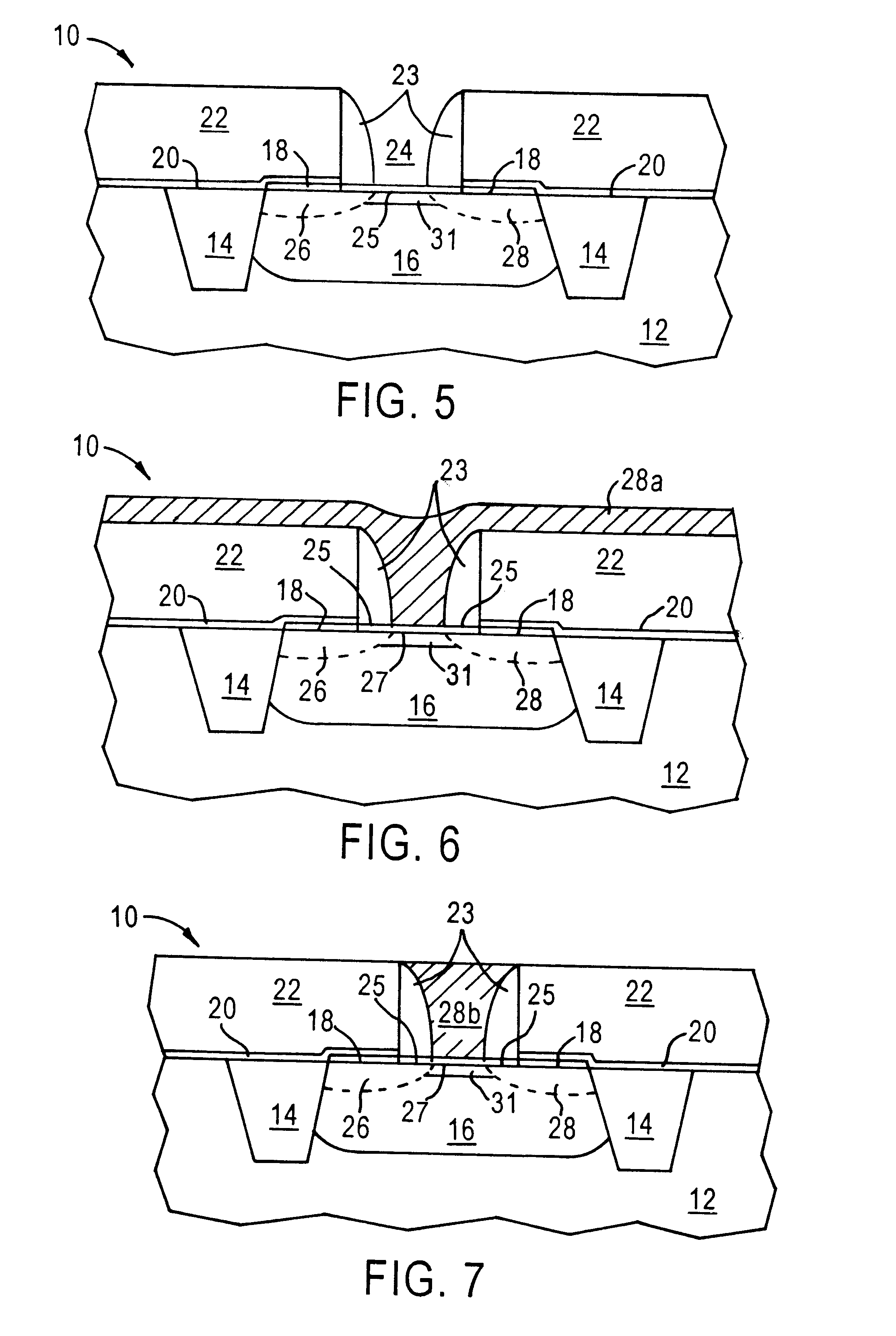 Electroless deposition of dielectric precursor materials for use in in-laid gate MOS transistors