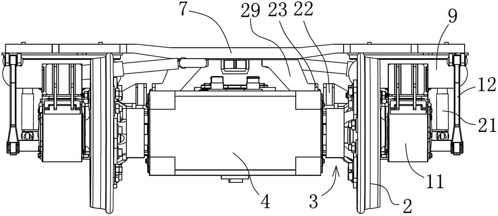 Flexible bogies for rail vehicles