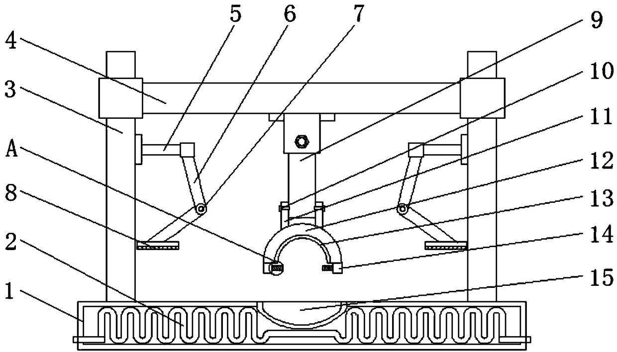 Workpiece fixing device for special steel casting