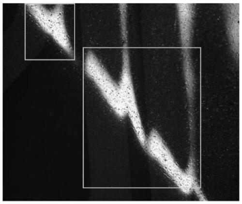 A system and method for detecting bubbles and crease defects in straight lines of flexible IC substrates