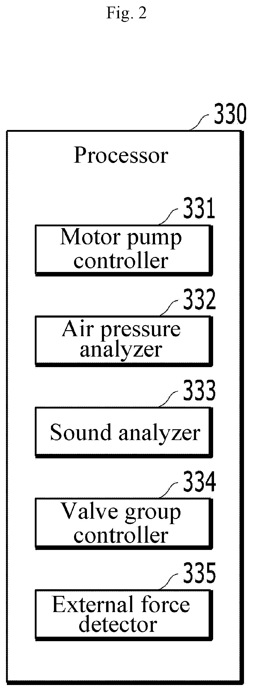 External force detecting system and method for driving external force detecting system