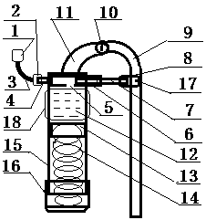 A pressure-resistant sealing oil injector