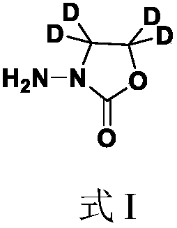 Method for synthesizing nitrofuran metabolite furazolidone AOZ-D4