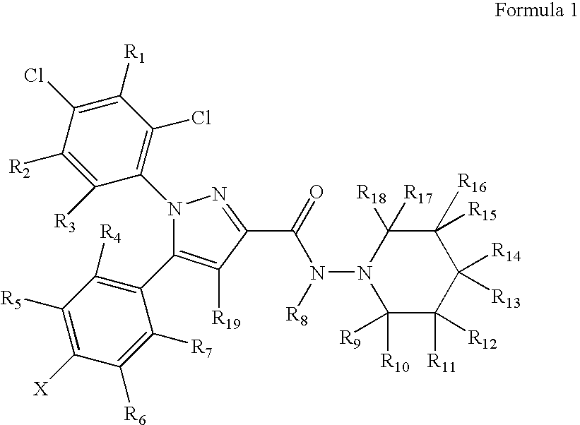 Preparation and utility of substituted pyrazole compounds with cannabinoid receptor activity