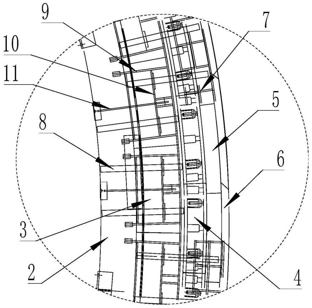 Mounting method of visual plug template group device of template trolley plug