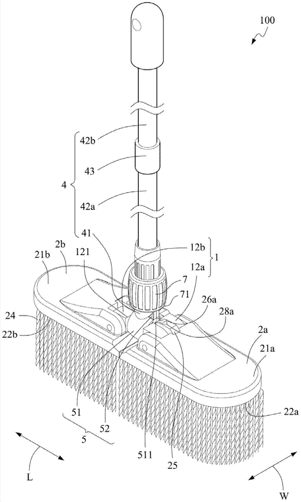 Folding tooth joint synchronous environmental cleaning device