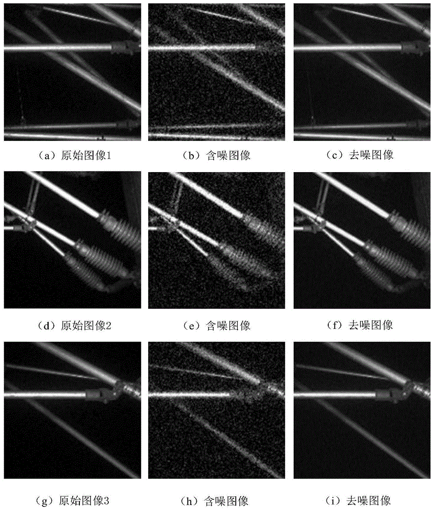 Method for removing noise of images of contact networks on basis of LWBCTCS (lifting wavelet-based contourlet transform with cycle spinning)