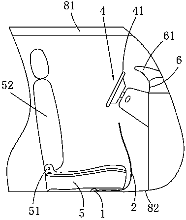 Combined vehicle head lock fixed on driver seat