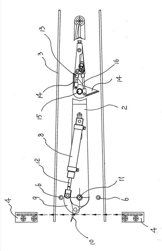 Path division conveying device for bar code packages