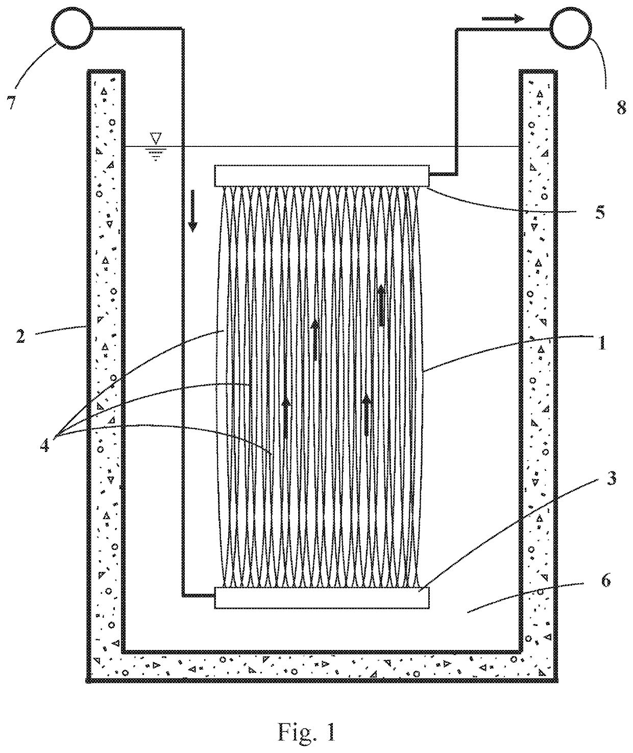 Osmotic concentration of produced and process water using hollow fiber membrane