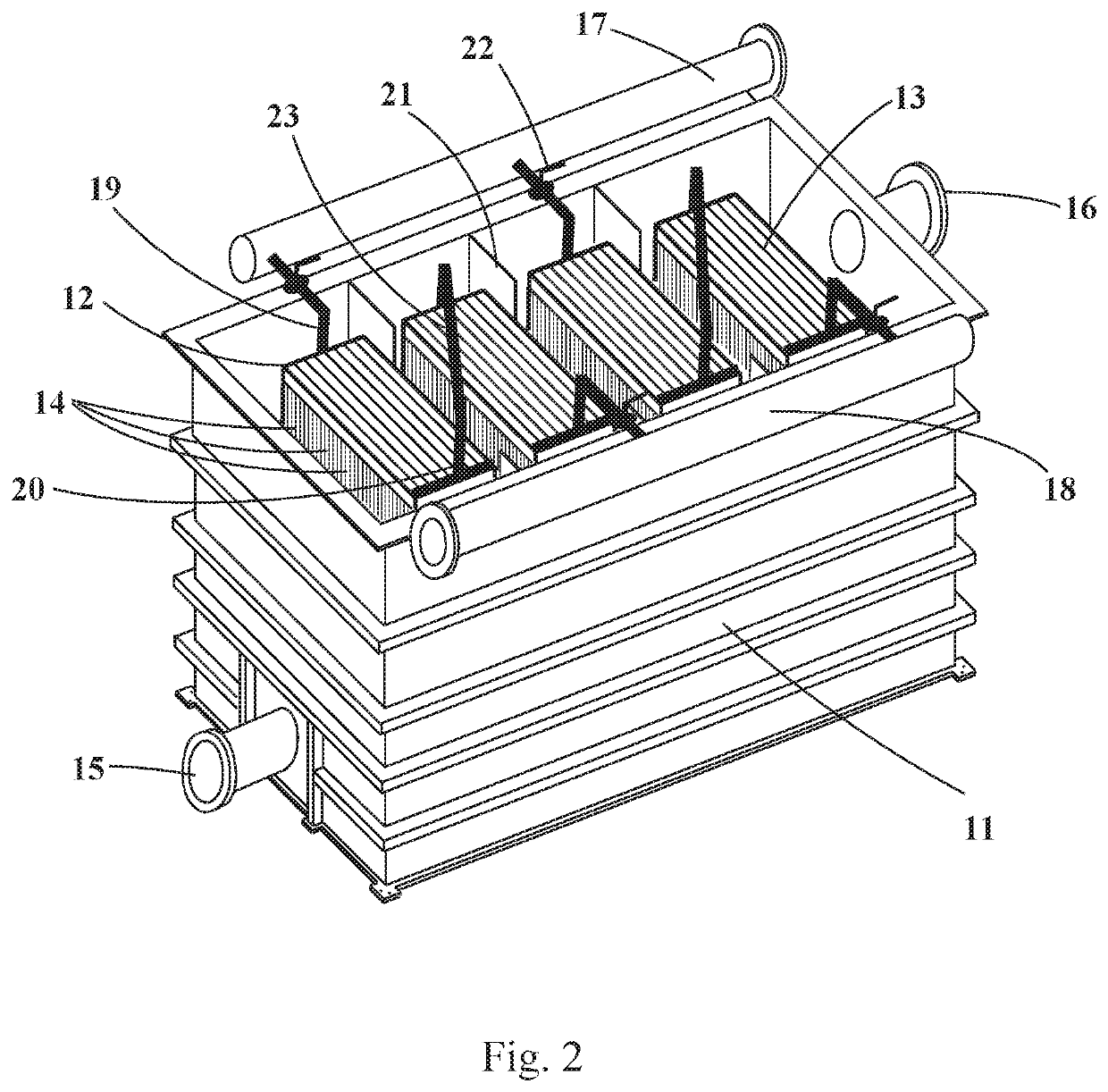 Osmotic concentration of produced and process water using hollow fiber membrane