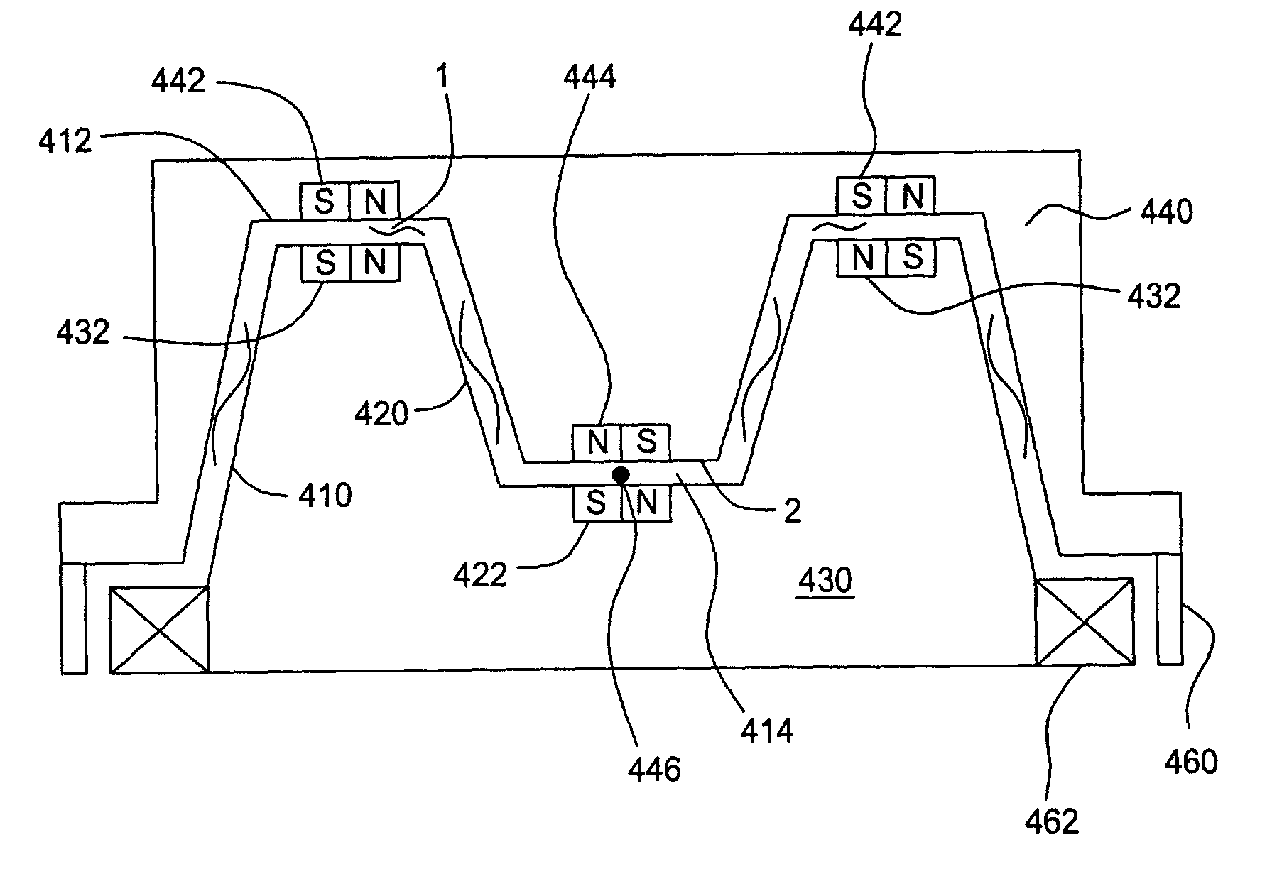 Multiple radial/axial surfaces to enhance fluid bearing performance