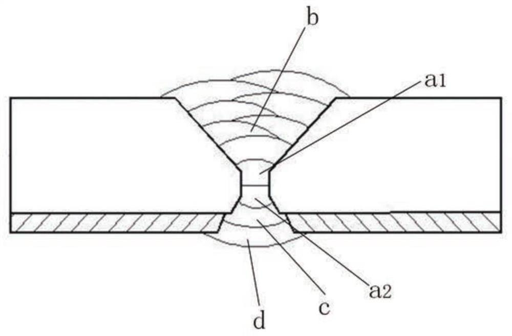 X-shaped groove welding process for corrosion-resistant alloy composite tube