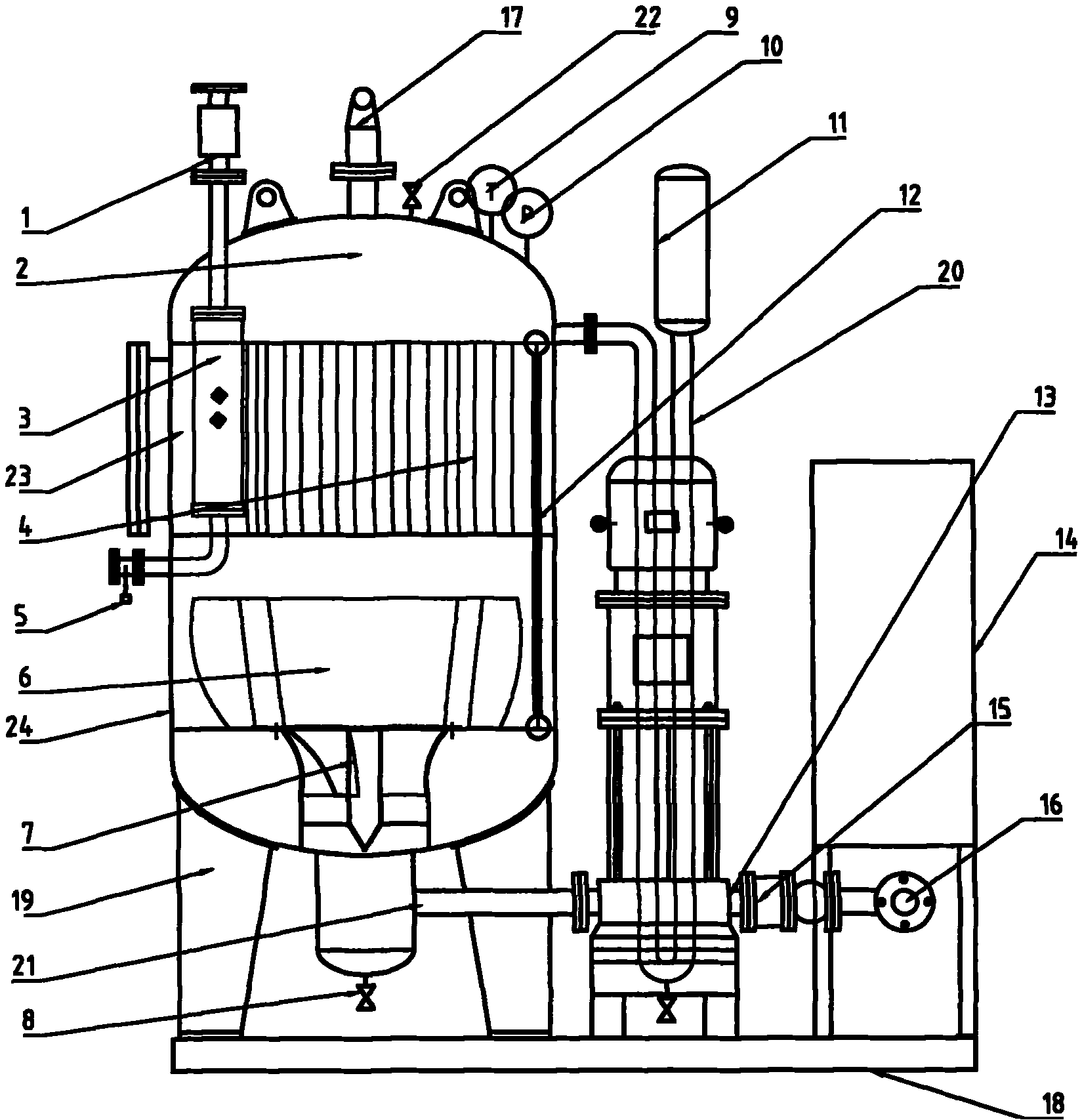 Closed type condensate water recovery device