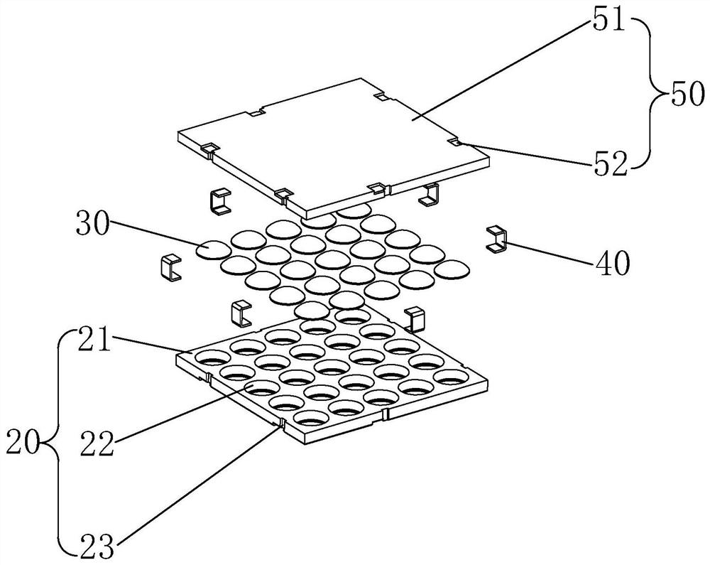 Film coating method and clamp for conductive non-metal oxide material
