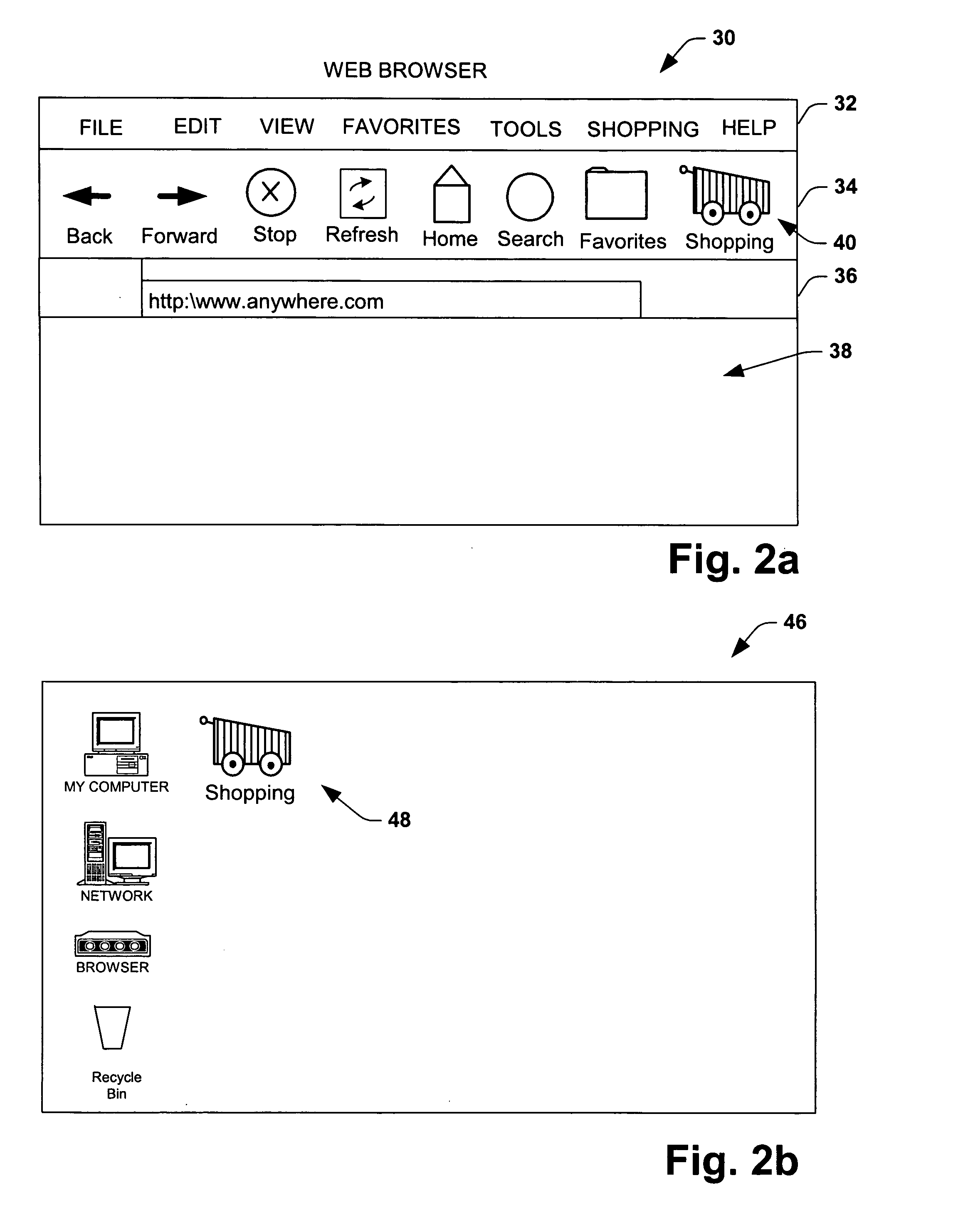 Method and computer readable medium storing executable components for locating items of interest among multiple merchants in connection with electronic shopping