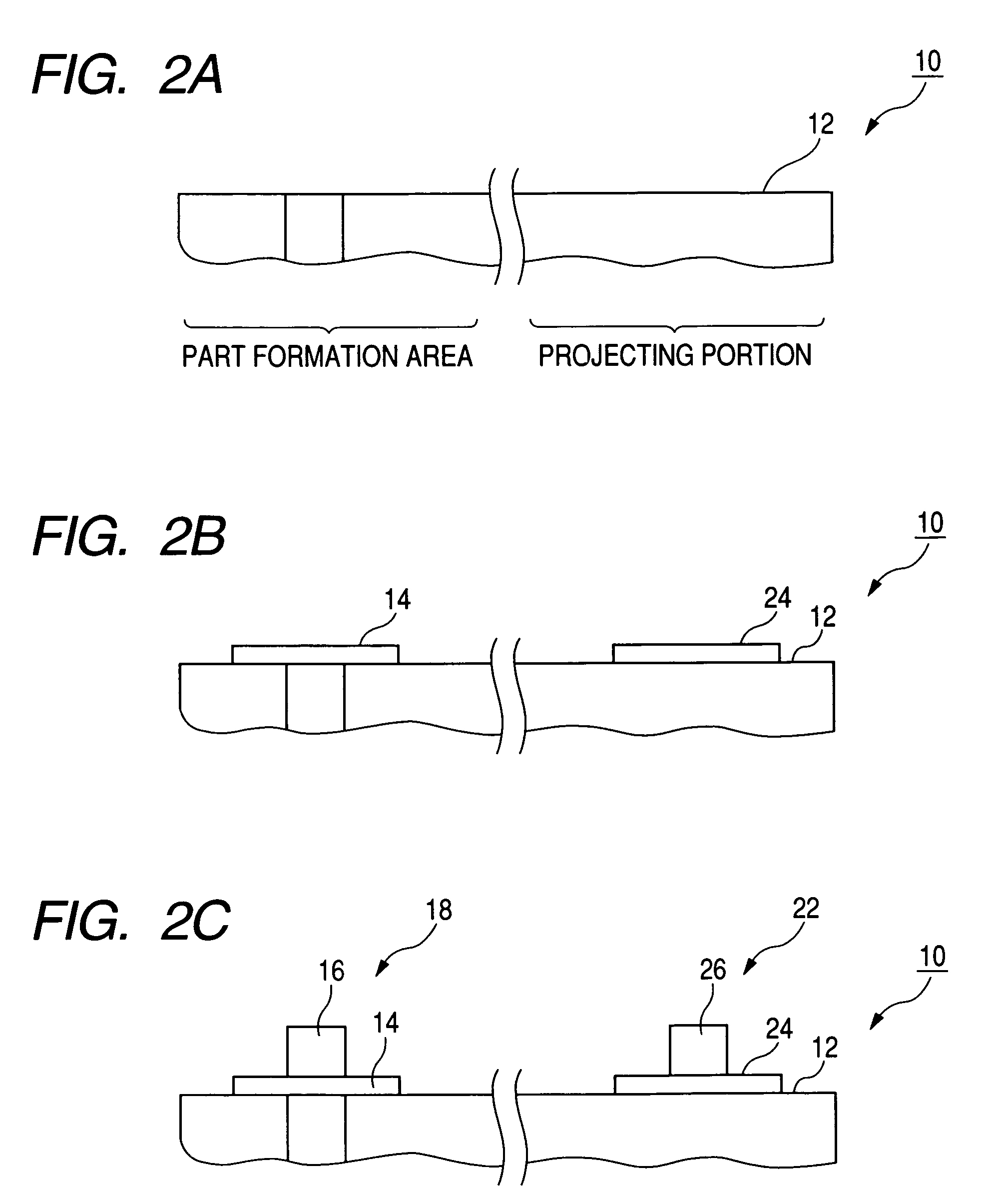 Method for manufacturing an electronic part