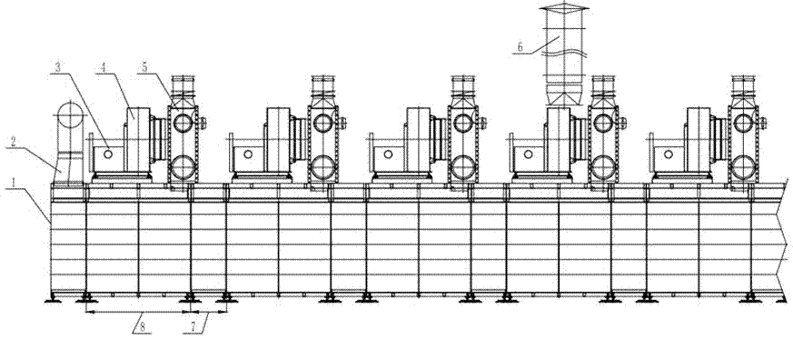 Compact energy-saving drying kiln