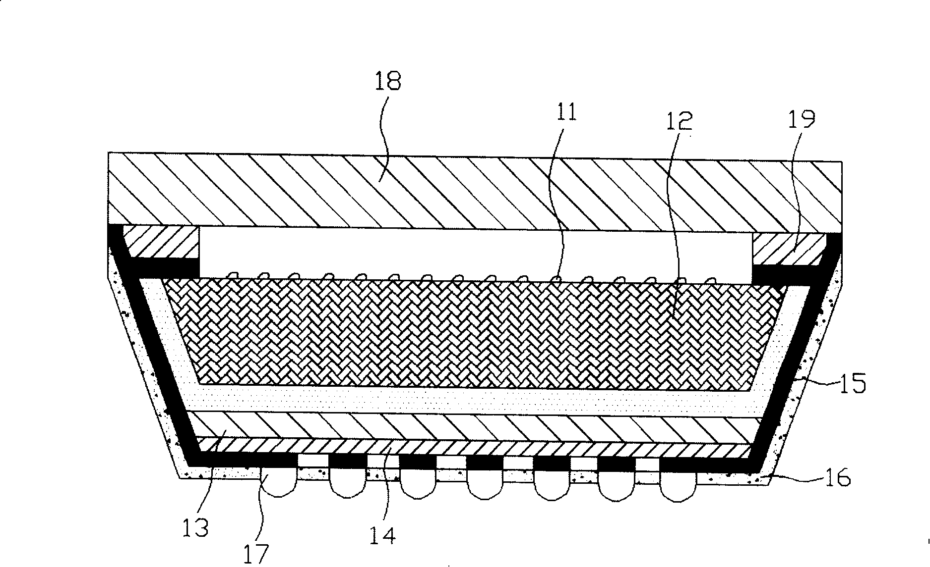 Conductive layer structure for chip encapsulation module and its making method