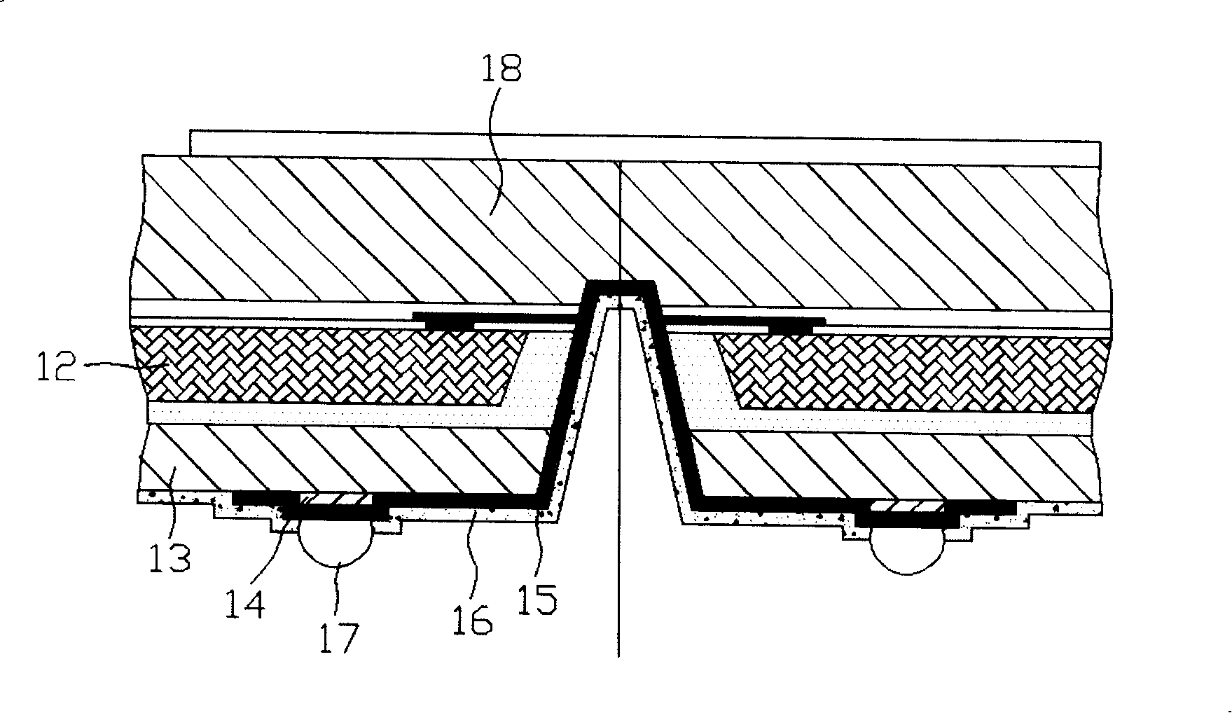 Conductive layer structure for chip encapsulation module and its making method