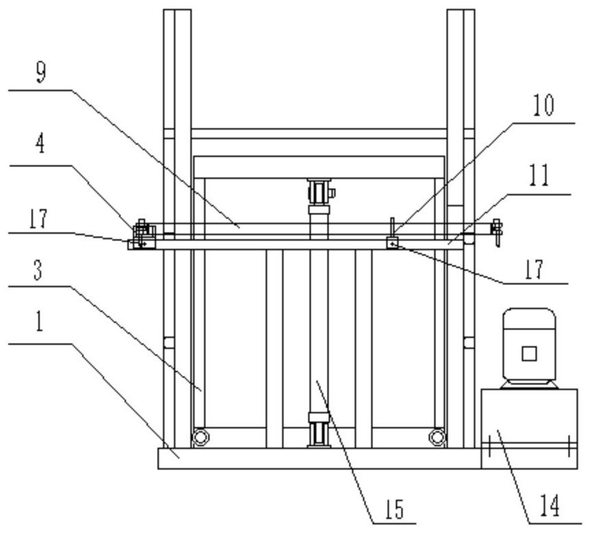 Box filling machine for cross rods of ring lock scaffold