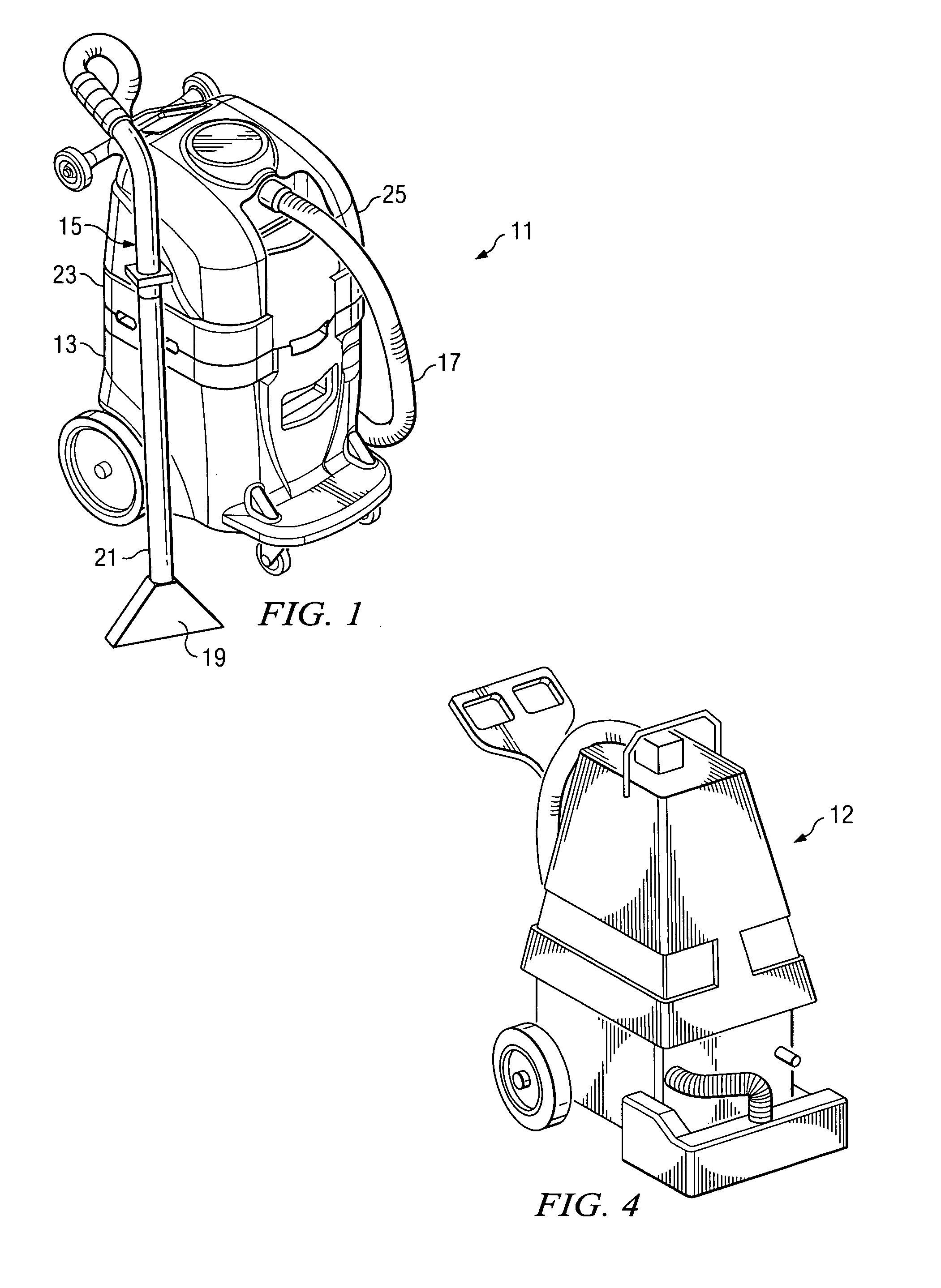 Heating system for a portable carpet extractor