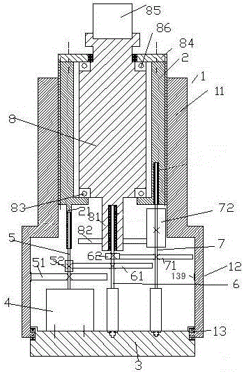 A helical gear machining mechanism driven by a motor