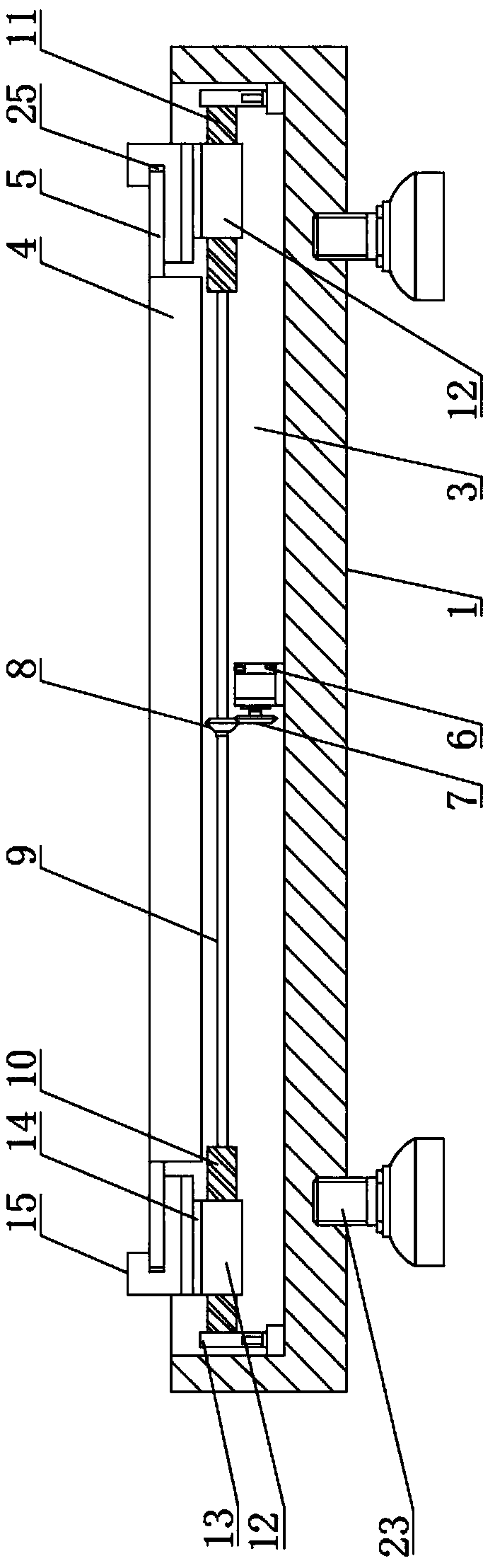 Uniform reagent smearing device of glass slide for medical chemical analysis and diagnosis