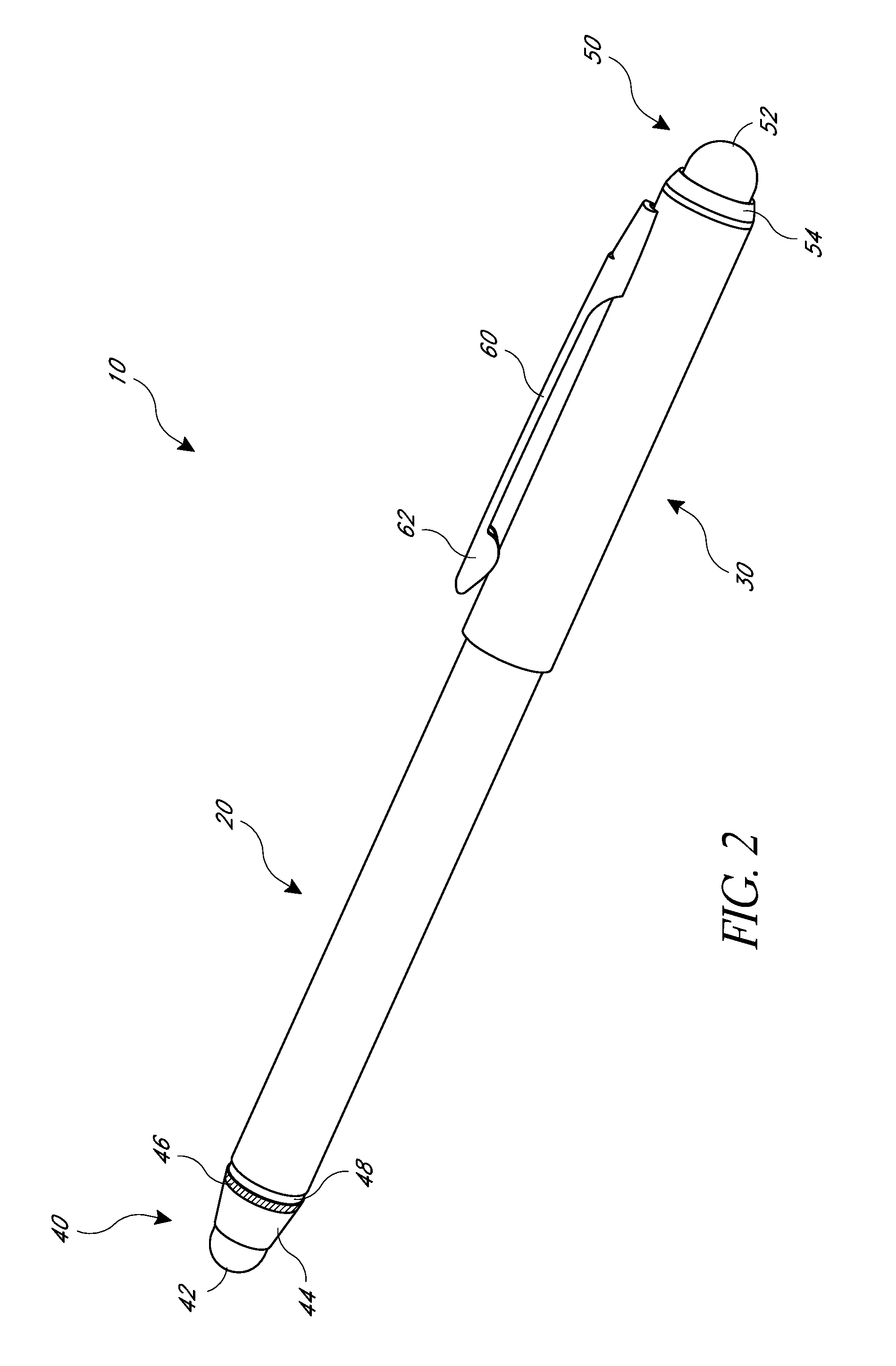 Multi-tip stylus pen for touch screen devices