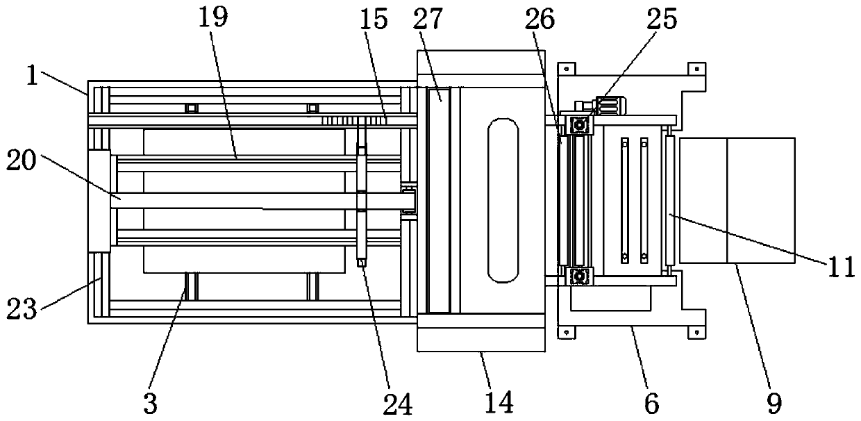 Two-step automatic cutting and film covering machine