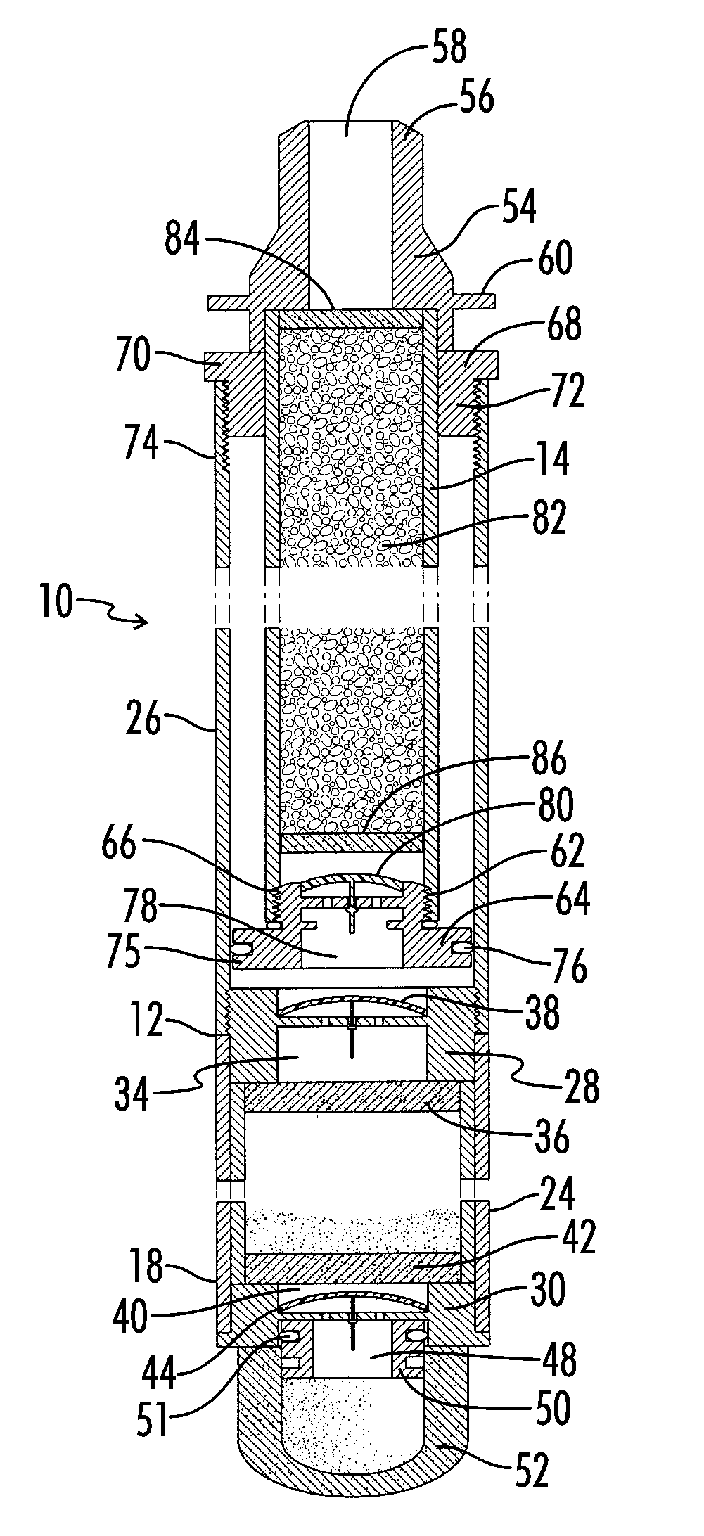 Double chamber water purification device